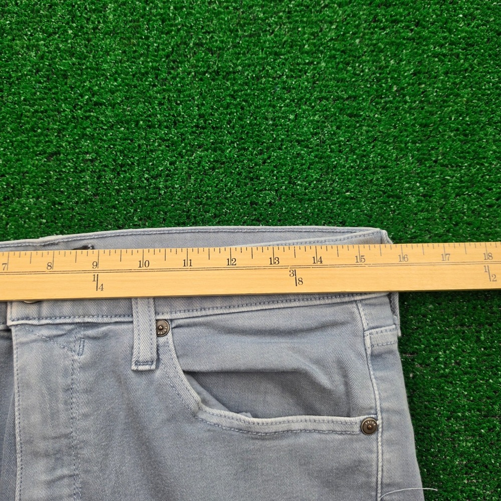 PAIGE Lennox Slim Fit Jeans Mens 31x32 Vintage Flint Blue Grey Stretch Denim - Picture 5 of 13